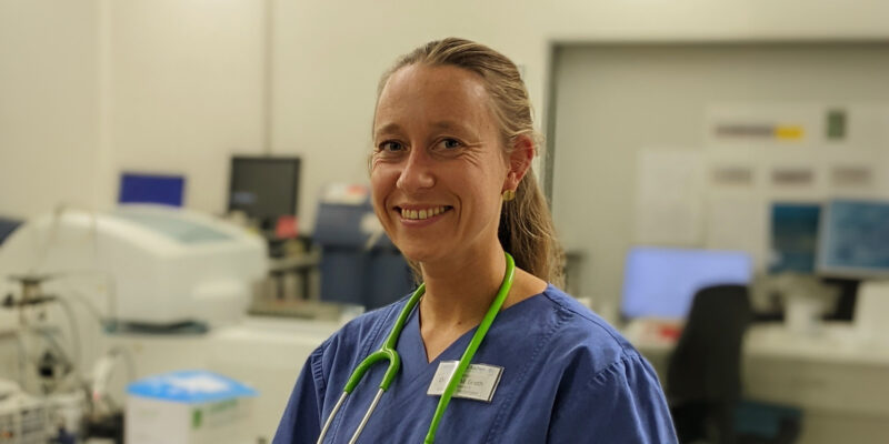 Dr. Martha Groth setzt sich als Referentin für Nachhaltigkeit im Luisenhospital Aachen für mehr Nachhaltigkeit ein. (Foto: Dr. Martha Groth)